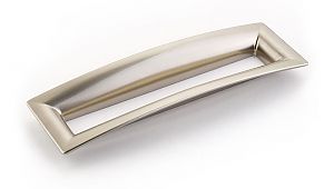 Schaub and Company Finestrino 6-5/16" (160mm) Center-to-Center Cabinet Pull (Satin Nickel)