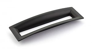 Schaub and Company Finestrino 6-5/16" (160mm) Center-to-Center Cabinet Pull (Matte Black)