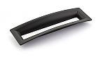 Schaub and Company Finestrino 6-5/16" (160mm) Center-to-Center Cabinet Pull (Matte Black)