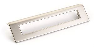 Schaub and Company Finestrino 6-5/16" (160mm) Center-to-Center Cabinet Pull (Satin Nickel)