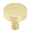 Schaub and Company Haniburton 1-1/4" (32mm) Cabinet Knob (Satin Brass)