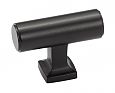 Schaub and Company Haniburton 1-5/8" (41mm) Cabinet T-Knob (Matte Black)