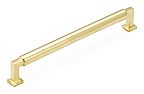 Schaub and Company Haniburton 8" (203mm) Center-to-Center Cabinet Pull (Unlacquered Brass)