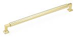 Schaub and Company Haniburton 12" (305mm) Center-to-Center Appliance Pull (Unlacquered Brass)