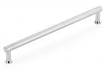 Schaub and Company Pub House 8" (203mm) Center-to-Center Knurled Cabinet Pull (Polished Chrome)