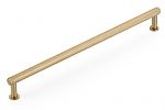 Schaub and Company Pub House 10" (254mm) Center-to-Center Knurled Cabinet Pull (Signature Satin Brass)
