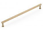 Schaub and Company Pub House 12" (305mm) Center-to-Center Knurled Cabinet Pull (Signature Satin Brass)