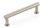 Schaub and Company Pub House 4" (102mm) Center-to-Center Smooth Cabinet Pull (Brushed Nickel)