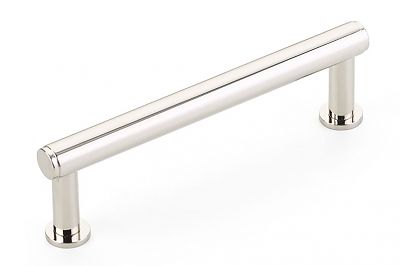 Schaub and Company Pub House 4" (102mm) Center-to-Center Smooth Cabinet Pull (Polished Nickel)