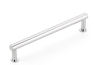 Schaub and Company Pub House 6" (152mm) Center-to-Center Smooth Cabinet Pull (Polished Chrome)