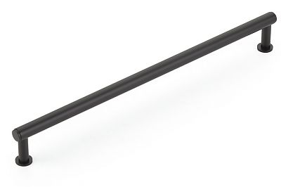 Schaub and Company Pub House 10" (254mm) Center-to-Center Smooth Cabinet Pull (Matte Black)