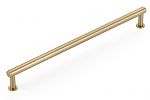 Schaub and Company Pub House 10" (254mm) Center-to-Center Smooth Cabinet Pull (Signature Satin Brass)
