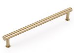 Schaub and Company Pub House 12" (305mm) Center-to-Center Smooth Appliance Pull (Signature Satin Brass)