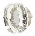 Schaub and Company City Lights 1-3/4" (44mm) Multi-Sided Glass Cabinet Knob (Satin Nickel/Clear Glass)