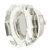 Schaub and Company City Lights 1-3/4" (44mm) Multi-Sided Glass Cabinet Knob (Polished Nickel/Clear Glass)