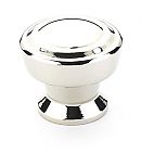 Schaub and Company Menlo Park 1-1/4" (32mm) Round Cabinet Knob (Polished Nickel)
