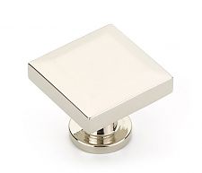 Schaub and Company Heathrow 1-1/4" (32mm) Square Cabinet Knob (Polished Nickel)