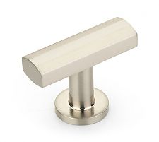 Schaub and Company Heathrow 1-3/4" (44mm) Cabinet T-Knob (Brushed Nickel)