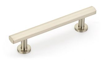 Schaub and Company Heathrow 4" (102mm) Center-to-Center Cabinet Pull (Brushed Nickel)