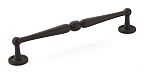 Schaub and Company Atherton 8" (203mm) Center-to-Center Knurled Footplate Cabinet Pull (Oil Rubbed Bronze)