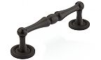 Schaub and Company Atherton 4" (102mm) Center-to-Center Plain Footplate Cabinet Pull (Oil Rubbed Bronze)