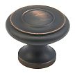 Schaub and Company Traditional Design Series 1-1/4" (32mm) Cabinet Knob (Michelangelo Bronze)