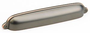 Schaub and Company Traditional Design Series 6" (152mm) Center-to-Center Cup/Bin Pull (Aurora Bronze)
