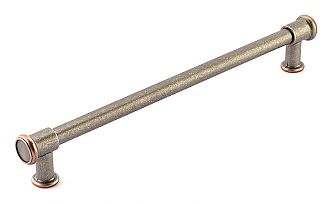 Schaub and Company Steamworks 12" (305mm) Center-to-Center Appliance Pull (Distressed Pewter/Copper)