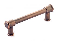 Schaub and Company Steamworks 3-3/4" (96mm) Center-to-Center Cabinet Pull (Empire Bronze)