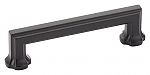 Schaub and Company Empire Series 4" (102mm) Center-to-Center Cabinet Pull (Matte Black)