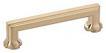 Schaub and Company Empire Series 4" (102mm) Center-to-Center Cabinet Pull (Signature Satin Brass)