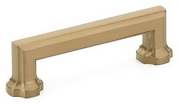 Schaub and Company Empire Series 3-1/2" (89mm) Center-to-Center Cabinet Pull (Brushed Bronze)