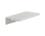 Schaub and Company Borde 3-1/8" (79mm) Cabinet Edge Pull (Matte White)