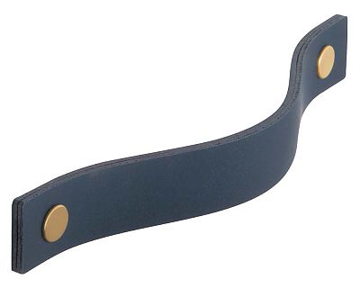 Schwinn Design 33828/160 6-5/16" (160mm) Center-to-Center Cabinet Pull (Brushed Brass/ Dark Blue)