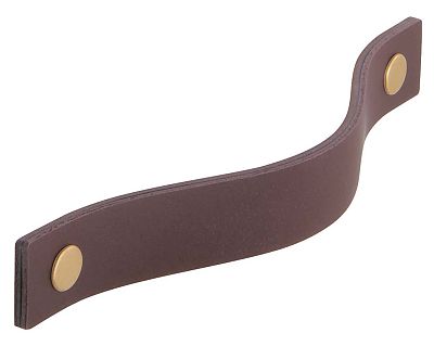 Schwinn Design 33828/160 6-5/16" (160mm) Center-to-Center Cabinet Pull (Brushed Brass/ Burgundy)