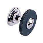 Schwinn Design 34026 VBD 1-5/32" (29mm) Knob (Polished Chrome/ Dark Blue)
