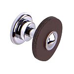 Schwinn Design 34026 VBD 1-5/32" (29mm) Knob (Polished Chrome/ Burgundy)