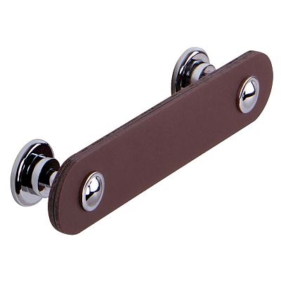 Schwinn Design 34026/96 VBD 3-3/4" (96mm) Center-to-Center Cabinet Pull (Polished Chrome/ Burgundy)