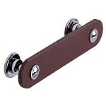 Schwinn Design 34026/96 VBD 3-3/4" (96mm) Center-to-Center Cabinet Pull (Polished Chrome/ Burgundy)