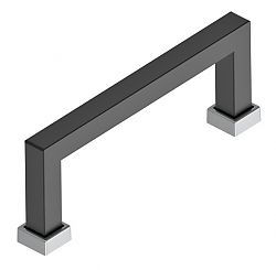 Schwinn Design 34043/64 2-1/2" (64mm) Center-to-Center Cabinet Pull (Matte Black/Matte Chrome)