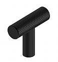 Schwinn Design 3998 1-9/16" (40mm) Knurled Cabinet T-Knob (Matte Black)