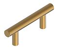 Schwinn Design 33998/64 2-1/2" (64mm) Center-to-Center Knurled Cabinet Pull (Matte Gold)