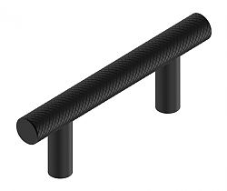 Schwinn Design 33998/64 2-1/2" (64mm) Center-to-Center Knurled Cabinet Pull (Matte Black)
