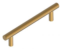 Schwinn Design 33998/128 5" (128mm) Center-to-Center Knurled Cabinet Pull (Matte Gold)