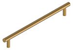 Schwinn Design 33998/256 10" (254mm) Center-to-Center Knurled Cabinet Pull (Matte Gold)