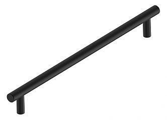Schwinn Design 33998/256 10" (254mm) Center-to-Center Knurled Cabinet Pull (Matte Black)