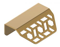 Schwinn Design 33651/32 2-9/16" (65mm) Tab Pull (Matte Gold)