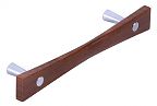 Schwinn Originals 88942/96 3-3/4" (96mm) Center-to-Center Cabinet Pull (Wood/Polished Chrome)