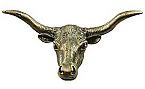 Sierra Lifestyle Western Collection 4" (102mm) Longhorn Cabinet Knob