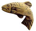 Sierra Lifestyle Rustic Lodge Collection 1-3/4" (44mm) Fish Cabinet Knob - Left Facing